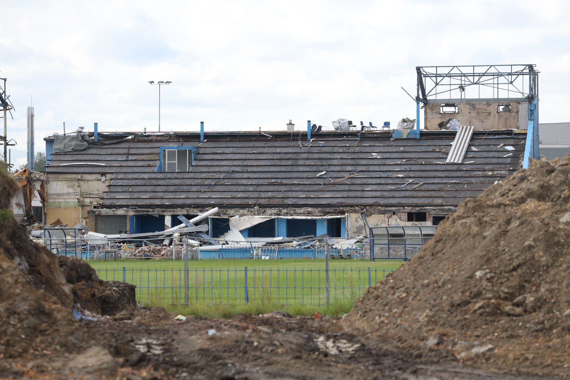 Wyburzanie stadionu Ruchu Chorzów