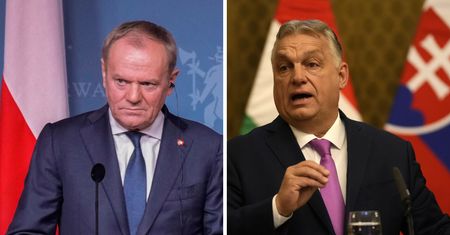 Tusk ostro o Orbanie. "Gra w drużynie Putina"