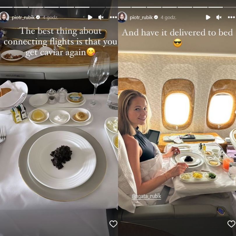 Agata i Piotr Rubikowie wrócili z Sydney. W samolocie mogli liczyć na luksusy
