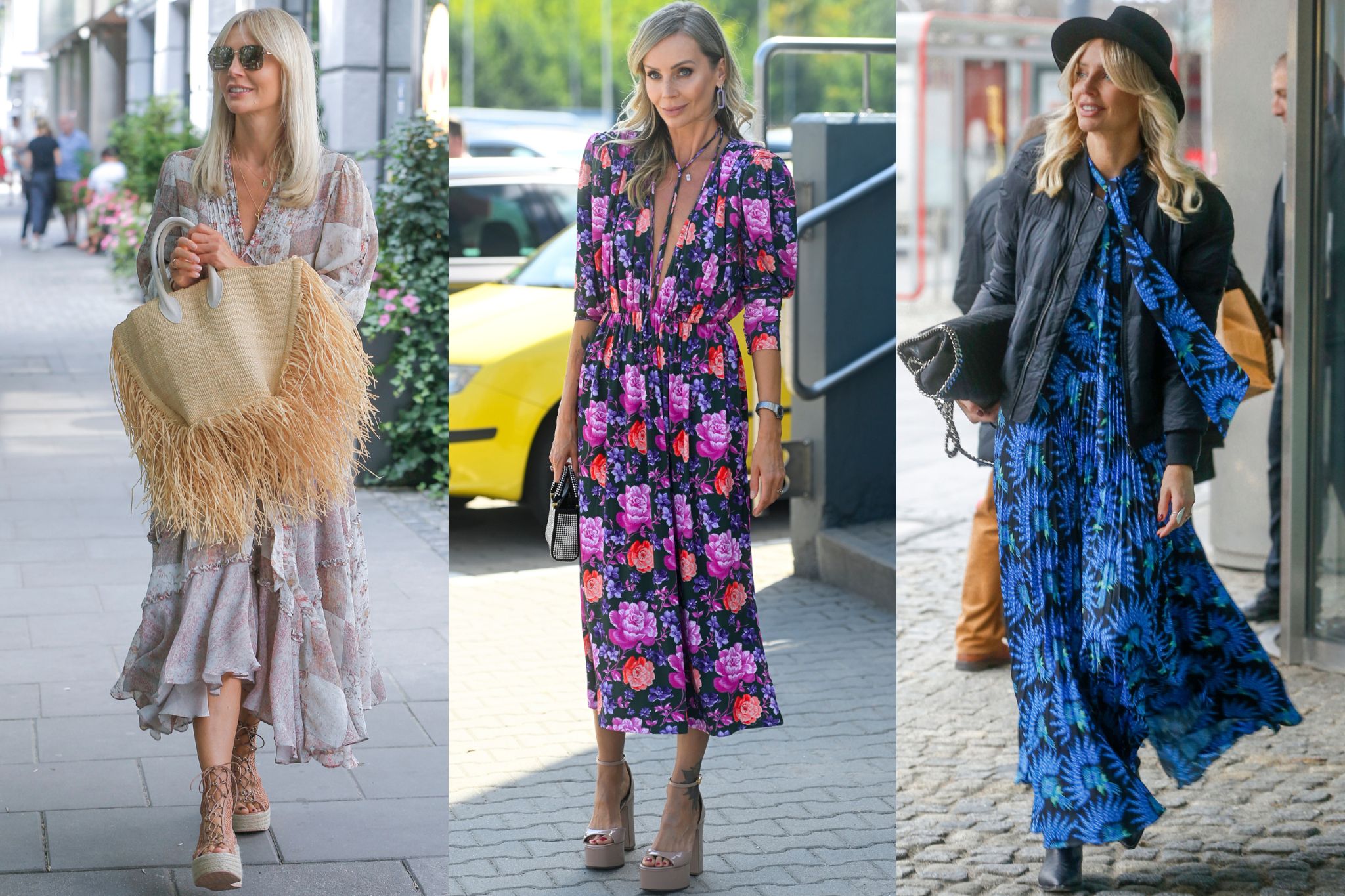 Agnieszka Woźniak-Starak w sukienkach boho