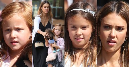 Ciężarna Jessica Alba zabrała córki do sklepu ze słodyczami (ZDJĘCIA)