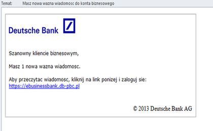 Deutsche Bank na celowniku oszustów