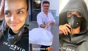 Stęskniona za polskim chlebem Klaudia El Dursi odwiedza Wujaszka Liestyle w drodze na KWARANTANNĘ (ZDJĘCIA)
