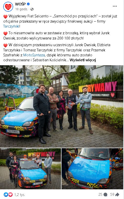 Auto trafiło w ręce nowego właściciela