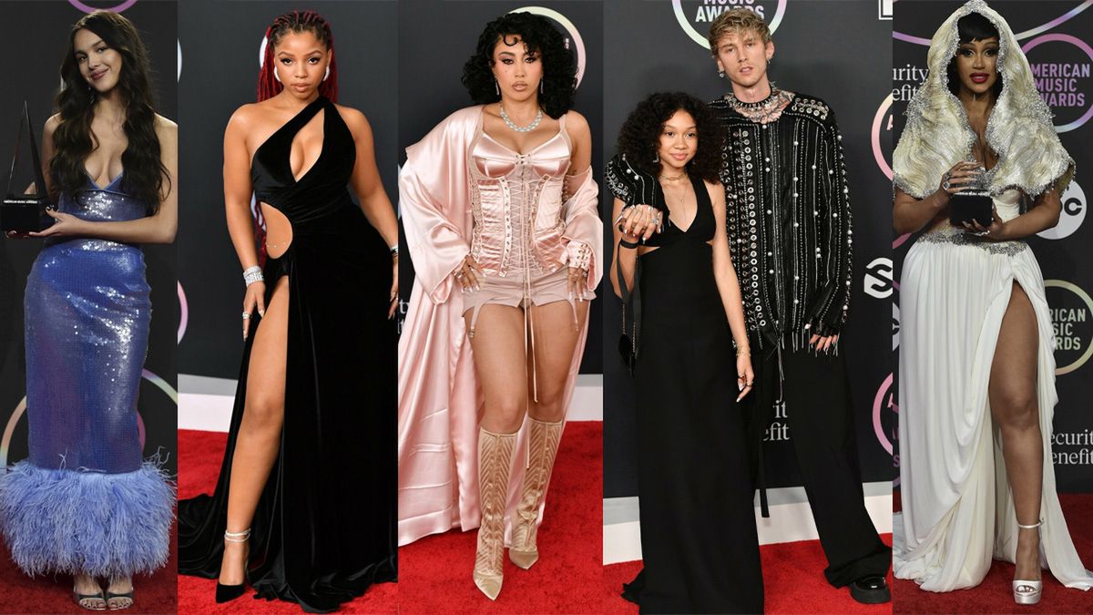 American Music Awards 2021. Kreacje gwiazd na gali: Cardi B, Olivia Rodrigo, Machine Gun Kelly...