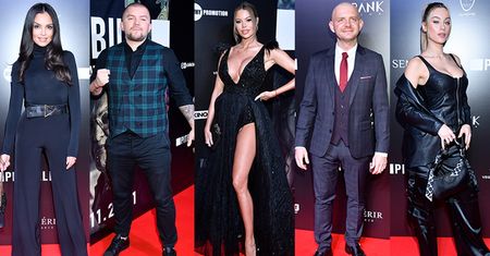Gwiazdy na premierze filmu "Pitbull 2021": Klaudia El Dursi, Łukasz "Juras" Jurkowski, Rafał Zawierucha