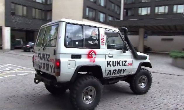 Samochód "KUKIZ ARMY" rusza w Polskę! Pudelek