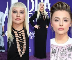 Premiera "Rodziny Addamsów": Christina Aguilera przebrana za Morticię, "chłopięca" Charlize Theron, odmieniona Chloe Grace Moretz (ZDJĘCIA)