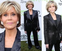 80-letnia Jane Fonda pozuje z przydeptanymi nogawkami