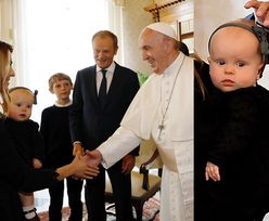 Donald Tusk chwali się zdjęciem z papieżem Franciszkiem: "Właśnie przedstawiam SWOJĄ WNUCZKĘ"