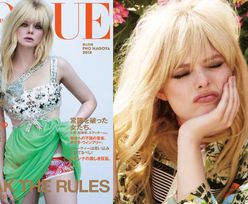 Dziewczęca Elle Fanning stroi miny w japońskim "Vogue'u"