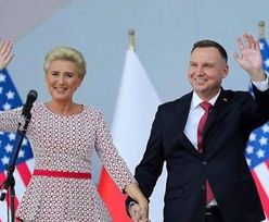 Biało-czerwona Agata Duda towarzyszy mężowi podczas spotkania z amerykańską Polonią (FOTO)
