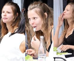 Magdalena Frąckowiak bez makijażu na obiedzie w Paryżu (ZDJĘCIA)
