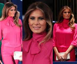Żona Donalda Trumpa przyszła na debatę prezydencką w bluzce "pussy bow"! (ZDJĘCIA)