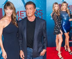 Dumny Sylvester Stallone promuje swoje córki na premierze filmu (FOTO)