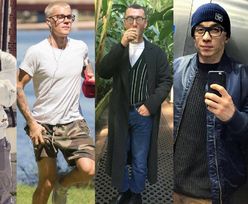 Męskie okulary zerówki w stylizacjach celebrytów