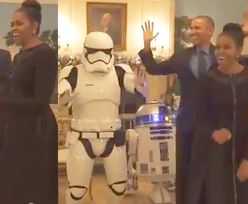 Michelle i Barack Obama tańczą z R2-D2!