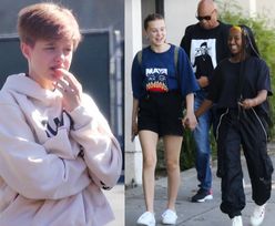 Millie Bobby Brown prowadza się po ulicach Los Angeles z dziećmi Angeliny i Brada przed premierą "Stranger Things" (FOTO)