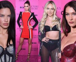 Modelki Victoria's Secret prężą się na różowej ściance: opuchnięta Adriana Lima, Bella Hadid, Candice Swanepoel... (ZDJĘCIA)