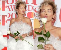 Gwiazdy na czerwonym dywanie BRIT Awards 2018: Rita Ora w futrze, Kylie w płaszczu, Cheryl i Liam razem... (ZDJĘCIA)