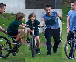 Colin Farrell uczy Henry'ego Tadeusza jeździć rowerem! (ZDJĘCIA)