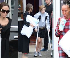Opiekuńcza Angelina Jolie zabiera córki do kina na dzień po wieści o ich operacjach (ZDJĘCIA)