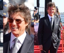 Tom Cruise SAMODZIELNIE ląduje HELIKOPTEREM podczas premiery "Top Gun: Maverick" (ZDJĘCIA)
