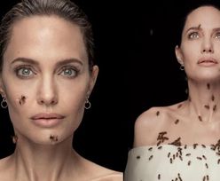 Angelina Jolie pozuje z ŻYWYMI PSZCZOŁAMI pokrywającymi jej ciało! (ZDJĘCIA)