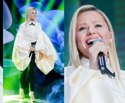 Opole 2021. Anna Karwan bryluje na scenie w niemal IDENTYCZNEJ STYLIZACJI jak wcześniej Celine Dion (ZDJĘCIA)