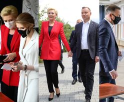 Andrzej Duda zmierza do lokalu wyborczego razem z żoną Agatą i córką Kingą (ZDJĘCIA)