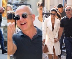 Najbogatszy człowiek świata Jeff Bezos robi zakupy w towarzystwie skąpo odzianej ukochanej, jej byłego partnera i jego obecnej żony (ZDJĘCIA)
