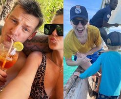 Marcin Mroczek DOKAZUJE z żoną na wakacjach na Zanzibarze: drinki, opalanie KLATY i karmienie żółwi (ZDJĘCIA)