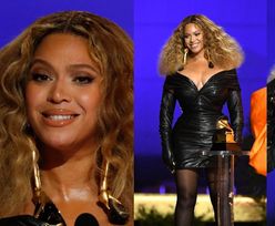 Grammy 2021: Beyonce z ODMIENIONĄ TWARZĄ triumfuje na gali w za małej sukience (ZDJĘCIA)