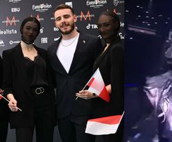 Eurowizja 2022: Tancerki Krystiana Ochmana ZALICZYŁY "WPADKĘ"? Było widać, że zaczepiły wokalistę (ZDJĘCIA)