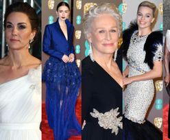 BAFTA 2019: anielska księżna Kate, elegancka Glenn Close i ekstrawagancka Margot Robbie zadają szyku na czerwonym dywanie (ZDJĘCIA)