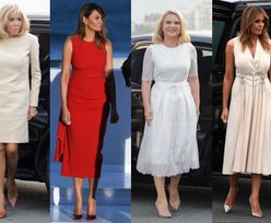Szczyt G7: Melania Trump, Brigitte Macron, Małgorzata Tusk w drogich kreacjach z największych domów mody (ZDJĘCIA)