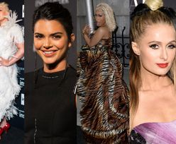 Christina Aguilera w piórach, elegancka Kendall Jenner, drapieżna Nicki Minaj i tłum innych celebrytek na gali "Harper's Bazaar" (ZDJĘCIA)