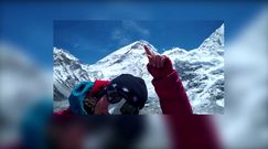 Miłka Raulin na filmiku pokazuje szczyty Everestu, Lhotse i Nuptse