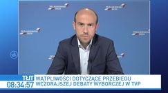 Debata prezydencka w TVP. Borys Budka odpiera zarzuty ws. sondy. "Umysł osób z TVP to umysł botów"