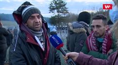 Migranci rozbili obóz na granicy Polski i Białorusi. "Nie mamy wody i jedzenia"