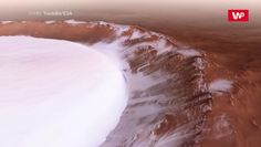 Oszałamiające wideo z Marsa. ESA pokazała niezwykły krater