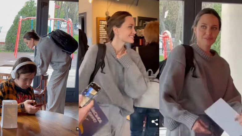 Angelina Jolie odwiedza kawiarnię we Lwowie. Internet mówi o chłopcu, który znalazł się na nagraniu (VIDEO)