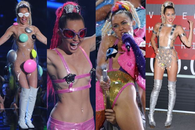 PRAWIE NAGA Miley Cyrus na MTV Video Music Awards... (ZDJĘCIA)