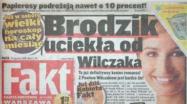 "Fakt": Joanna Brodzik i Paweł Wilczak rozstali się