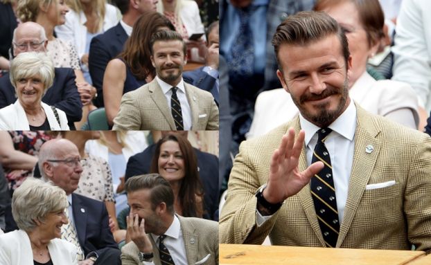 David Beckham z mamą na Wimbledonie! (ZDJĘCIA)