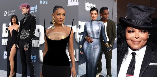 Gwiazdy na gali Billboard Music Awards 2022: Kylie Jenner i Travis Scott, odmieniona Megan Fox z Machine Gun Kelly'm, Janet Jackson... (ZDJĘCIA)