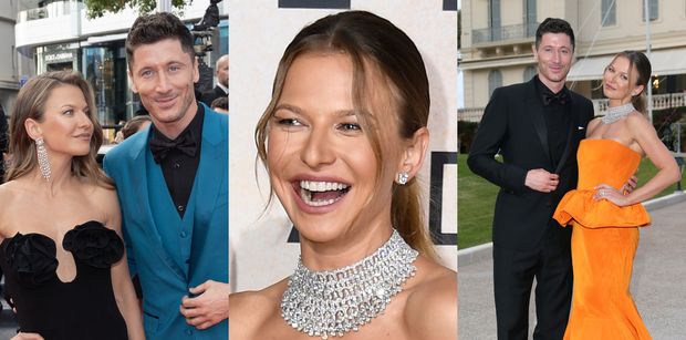 Anna Lewandowska znów bryluje w Cannes W DWÓCH STYLIZACJACH i z Robertem u boku. Godna reprezentacja? (ZDJĘCIA)