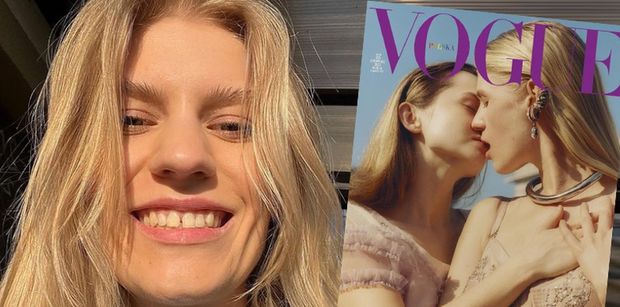Julia Sobczyńska z "Top Model" CAŁUJE SIĘ Z NARZECZONĄ na okładce "Vogue'a"! (FOTO)