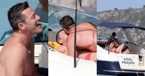 Luke Evans w skąpych kąpielówkach wymienia czułości z partnerem (ZDJĘCIA)