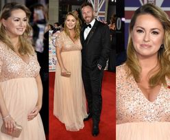Ola Jordan w szóstym miesiącu ciąży bryluje na londyńskim rozdaniu nagród w sukni za 420 złotych (ZDJĘCIA)